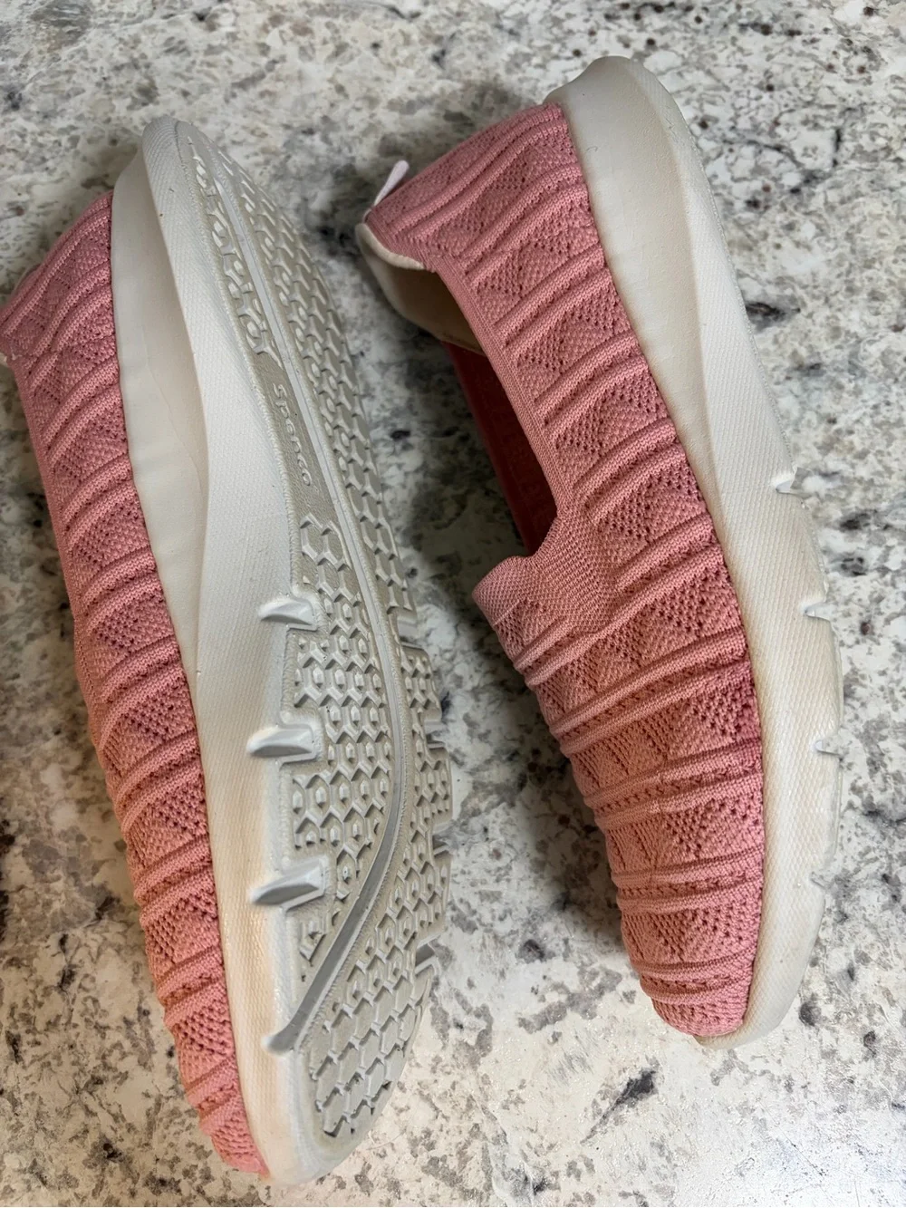 Spenco Women's Pink Knit Espadrilles Slip-Ons